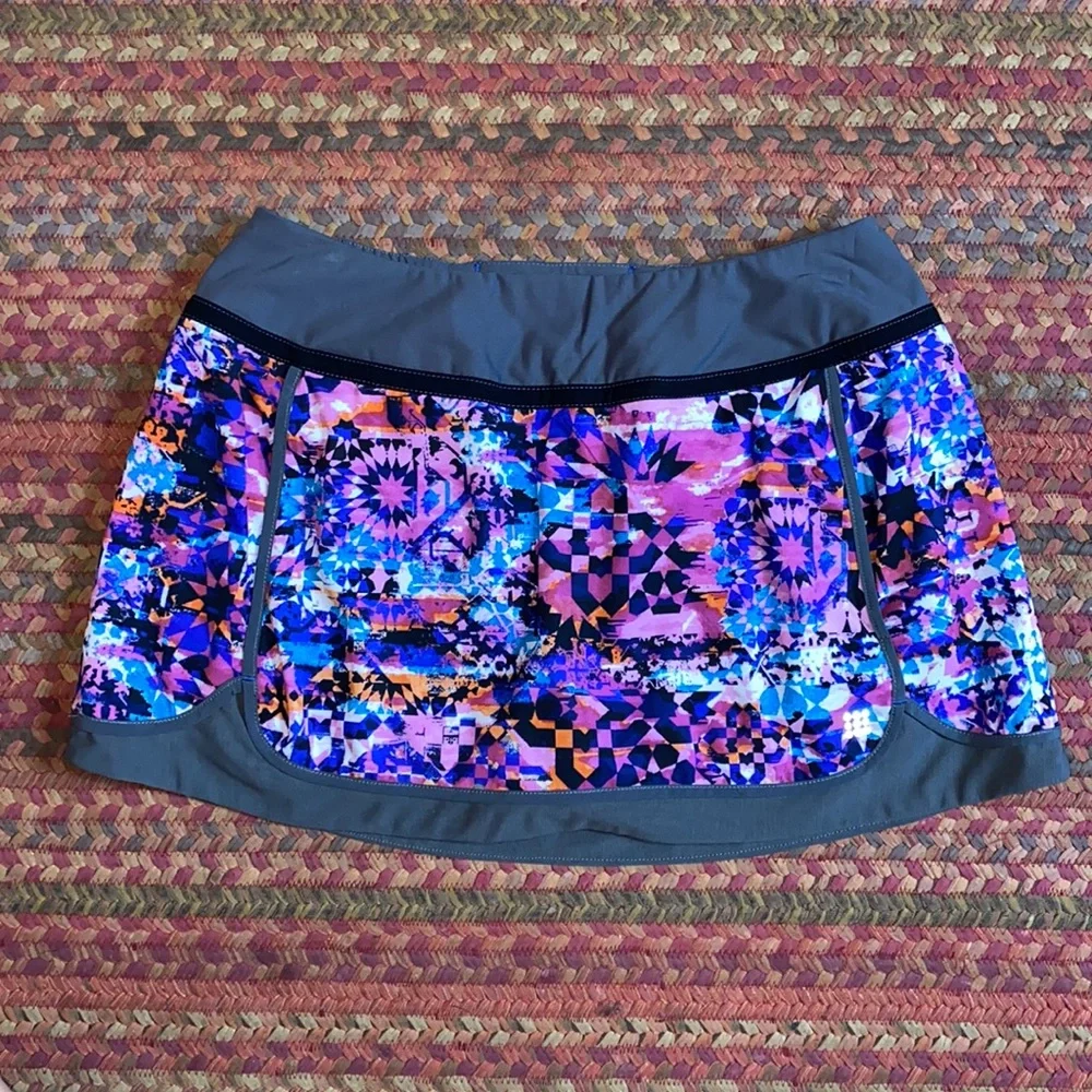 TITLE NINE GEOMETRIC PRINT ATHLETIC TENNIS GOLF SKORT